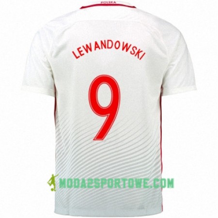 Koszulka Polska ROBERT LEWANDOWSKI Domowe Stroje Piłkarskie Euro 2016