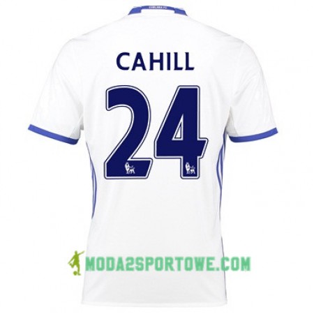 Koszulka Chelsea CAHILL 24 Trzeci Stroje Piłkarskie 2017/18 Krótki Rękaw