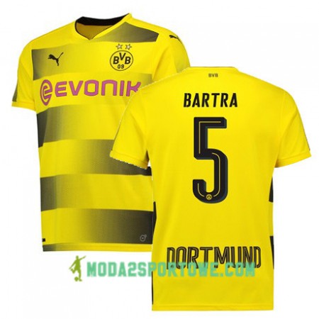 Koszulka Borussia Dortmund BARTRA 5 Domowe Stroje Piłkarskie 2017/18 Krótki Rękaw