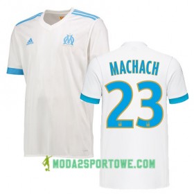 Koszulka Olympique Marsylia ZINEDINE MACHACH 23 Domowe Stroje Piłkarskie 2017/18 Krótki Rękaw