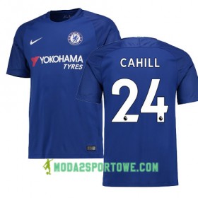 Koszulka Chelsea CAHILL 24 Domowe Stroje Piłkarskie 2017/18 Krótki Rękaw