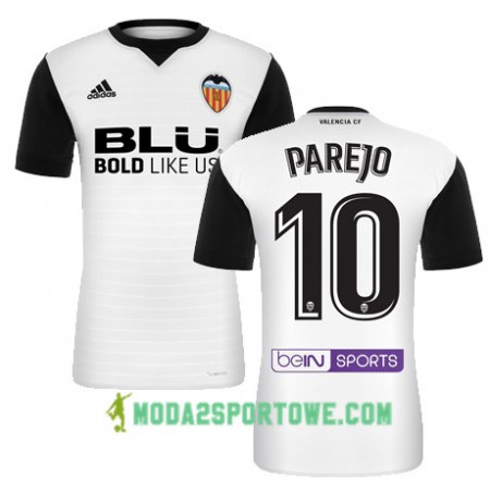 Koszulka Valencia CF PAREJO Domowe Stroje Piłkarskie 2017/18 Krótki Rękaw