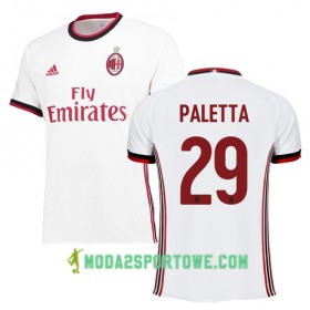 Koszulka AC Milan PALETTA 29 Wyjazdowe Stroje Piłkarskie 2017/18 Krótki Rękaw