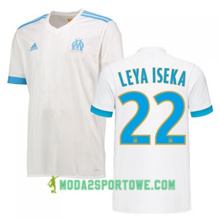 Koszulka Olympique Marsylia AARON LEYA ISEKA 22 Domowe Stroje Piłkarskie 2017/18 Krótki Rękaw