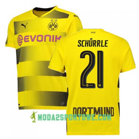 Koszulka Borussia Dortmund SCHURRLE 21 Domowe Stroje Piłkarskie 2017/18 Krótki Rękaw