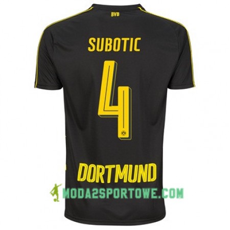 Koszulka Borussia Dortmund SUBOTIC 4 Wyjazdowe Stroje Piłkarskie 2017/18 Krótki Rękaw