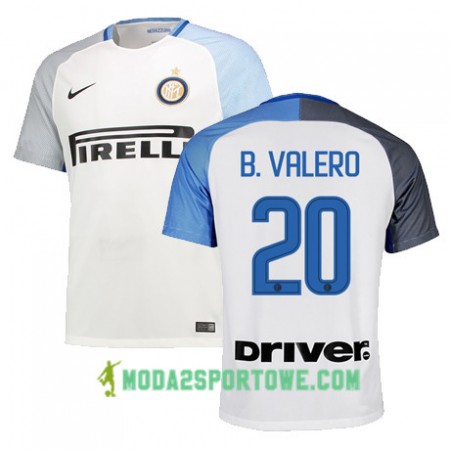 Koszulka Inter Mediolan BORJA VALERO 20 Wyjazdowe Stroje Piłkarskie 2017/18 Krótki Rękaw