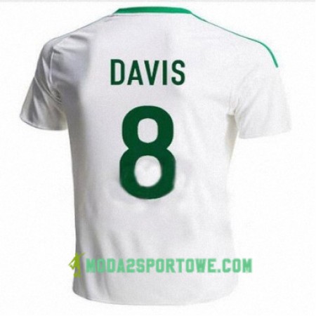 Koszulka Irlandia Północna STEVEN DAVIS Wyjazdowe Stroje Piłkarskie 2016/17 Krótki Rękaw