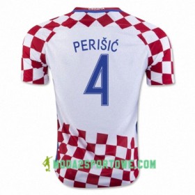 Koszulka Chorwacja IVAN PERISIC Domowe Stroje Piłkarskie Euro 2016