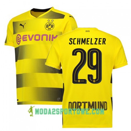 Koszulka Borussia Dortmund SCHMELZER 29 Domowe Stroje Piłkarskie 2017/18 Krótki Rękaw