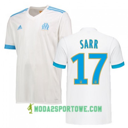 Koszulka Olympique Marsylia BOUNA SARR 17 Domowe Stroje Piłkarskie 2017/18 Krótki Rękaw