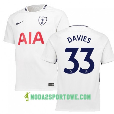 Koszulka Tottenham Hotspur DAVIES 33 Domowe Stroje Piłkarskie 2017/18 Krótki Rękaw