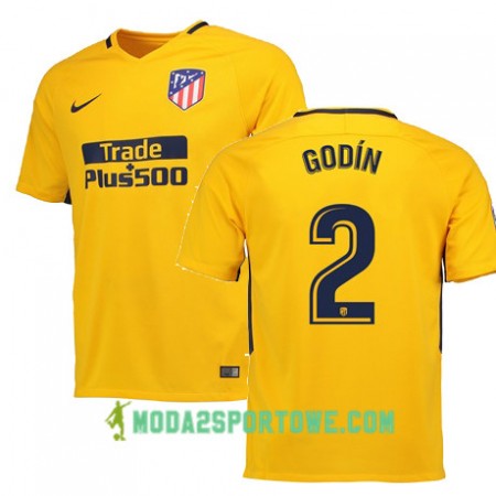 Koszulka Atlético Madryt GODIN 2 Wyjazdowe Stroje Piłkarskie 2017/18 Krótki Rękaw