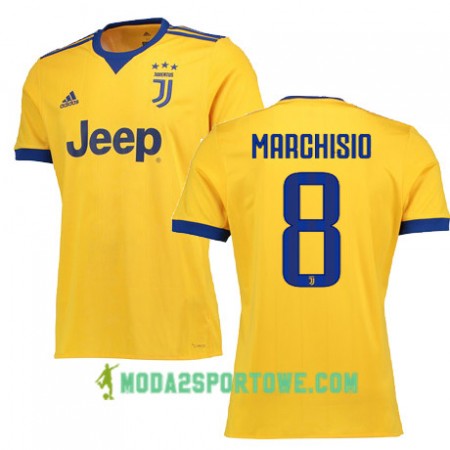 Koszulka Juventus MARCHISIO 8 Wyjazdowe Stroje Piłkarskie 2017/18 Krótki Rękaw
