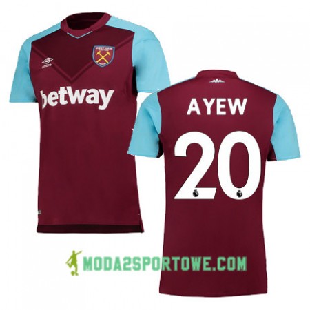 Koszulka West Ham United A AYEW Domowe Stroje Piłkarskie 2017/18 Krótki Rękaw