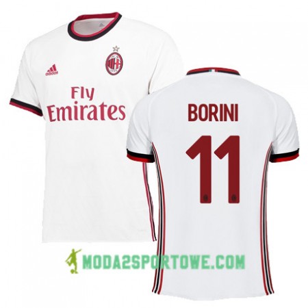 Koszulka AC Milan BORINI 11 Wyjazdowe Stroje Piłkarskie 2017/18 Krótki Rękaw