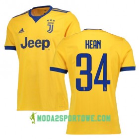 Koszulka Juventus KEAN 34 Wyjazdowe Stroje Piłkarskie 2017/18 Krótki Rękaw