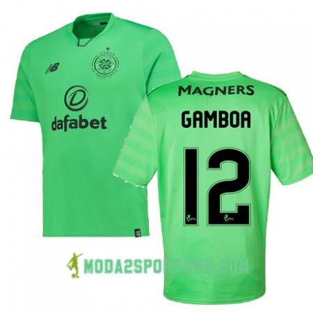 Koszulka Celtic FC CRISTIAN GAMBOA Trzeci Stroje Piłkarskie 2017/18 Krótki Rękaw