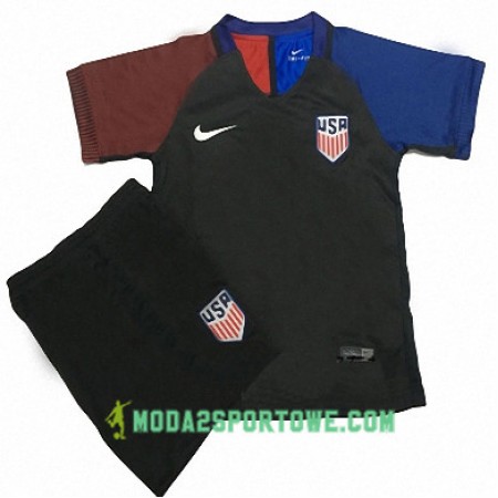 Koszulka Stany Zjednoczone Dziecięcy Wyjazdowe Stroje Piłkarskie 2016/17 Krótki Rękaw