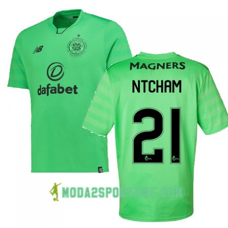 Koszulka Celtic FC OLIVIER NTCHAM Trzeci Stroje Piłkarskie 2017/18 Krótki Rękaw