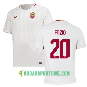 Koszulka AS Roma FAZIO 20 Wyjazdowe Stroje Piłkarskie 2017/18 Krótki Rękaw
