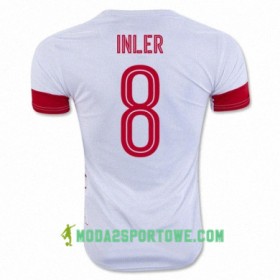 Koszulka Szwajcaria GOKHAN INLER Wyjazdowe Stroje Piłkarskie Euro 2016