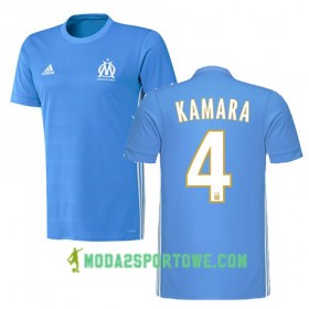 Koszulka Olympique Marsylia KAMARA 4 Wyjazdowe Stroje Piłkarskie 2017/18 Krótki Rękaw