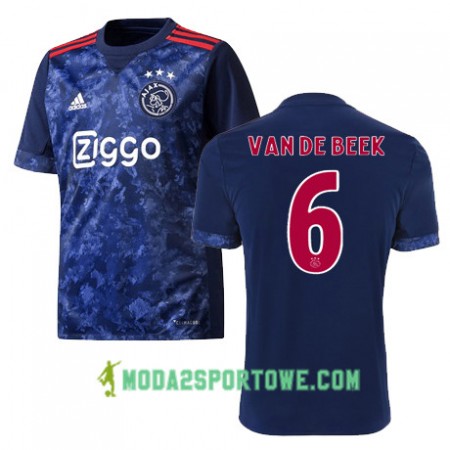 Koszulka Ajax Amsterdam DONNY VAN DE BEEK 6 Wyjazdowe Stroje Piłkarskie 2017/18 Krótki Rękaw