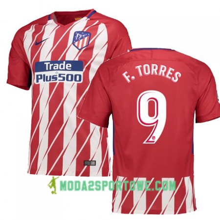 Koszulka Atlético Madryt F TORRES 9 Domowe Stroje Piłkarskie 2017/18 Krótki Rękaw