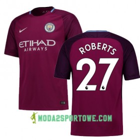 Koszulka Manchester City Roberts 27 Wyjazdowe Stroje Piłkarskie 2017/18 Krótki Rękaw