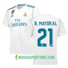 Koszulka Real Madryt BORJA MAYORAL 21 Domowe Stroje Piłkarskie 2017/18 Krótki Rękaw