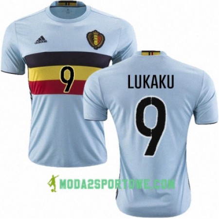 Koszulka Belgia ROMELU LUKAKU Wyjazdowe Stroje Piłkarskie Euro 2016