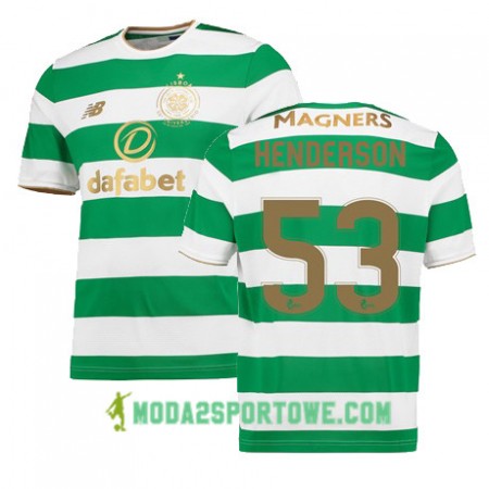 Koszulka Celtic FC LIAM HENDERSON Domowe Stroje Piłkarskie 2017/18 Krótki Rękaw