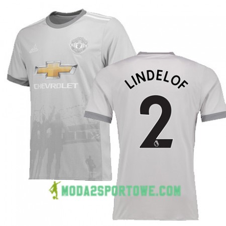 Koszulka Manchester United LINDELOF 2 Trzeci Stroje Piłkarskie 2017/18 Krótki Rękaw
