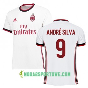 Koszulka AC Milan ANDR SILVA 9 Wyjazdowe Stroje Piłkarskie 2017/18 Krótki Rękaw