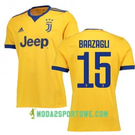 Koszulka Juventus BARZAGLI 15 Wyjazdowe Stroje Piłkarskie 2017/18 Krótki Rękaw