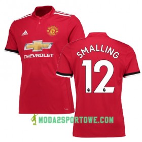 Koszulka Manchester United SMALLING 12 Domowe Stroje Piłkarskie 2017/18 Krótki Rękaw