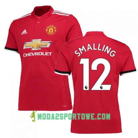 Koszulka Manchester United SMALLING 12 Domowe Stroje Piłkarskie 2017/18 Krótki Rękaw