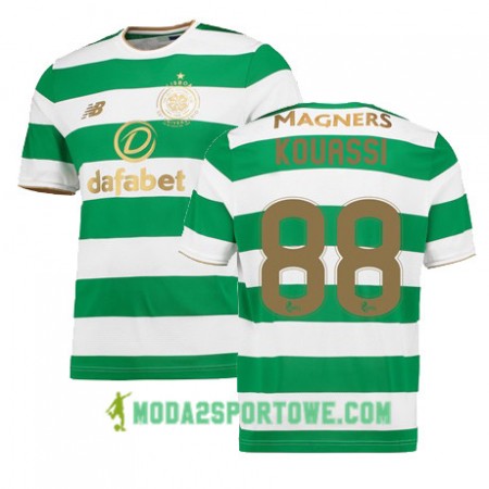 Koszulka Celtic FC Eboue Kouassi Domowe Stroje Piłkarskie 2017/18 Krótki Rękaw