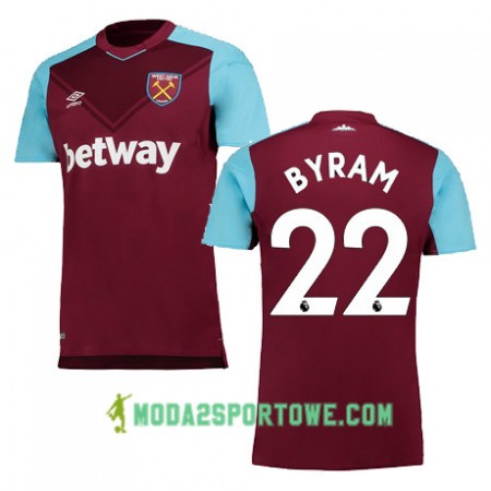 Koszulka West Ham United BYRAM Domowe Stroje Piłkarskie 2017/18 Krótki Rękaw
