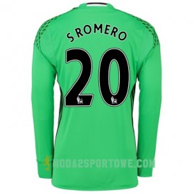 Koszulka Manchester United S ROMERO 20 Wyjazdowe Stroje Piłkarskie 2017/18 Długi Rękaw