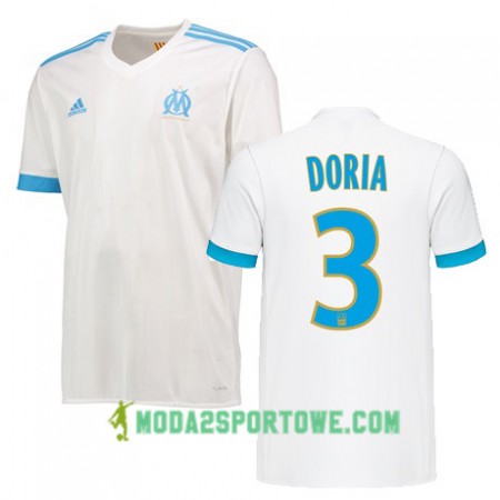 Koszulka Olympique Marsylia DORIA 3 Domowe Stroje Piłkarskie 2017/18 Krótki Rękaw