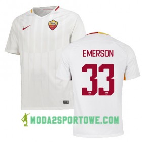 Koszulka AS Roma EMERSON 33 Wyjazdowe Stroje Piłkarskie 2017/18 Krótki Rękaw