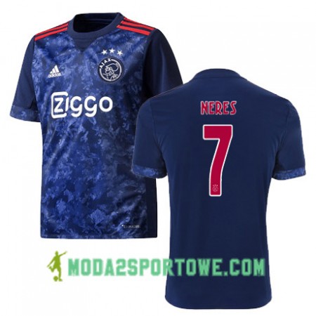Koszulka Ajax Amsterdam David Neres 7 Wyjazdowe Stroje Piłkarskie 2017/18 Krótki Rękaw
