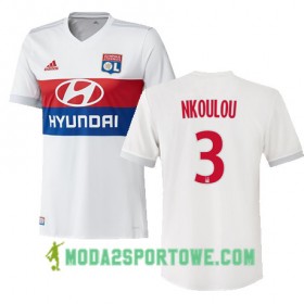Koszulka Olympique Lyon NICOLAS NKOULOU 3 Domowe Stroje Piłkarskie 2017/18 Krótki Rękaw