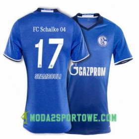 Koszulka FC Schalke 04 STAMBOULI 17 Domowe Stroje Piłkarskie 2017/18 Krótki Rękaw