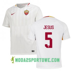 Koszulka AS Roma JESUS 5 Wyjazdowe Stroje Piłkarskie 2017/18 Krótki Rękaw