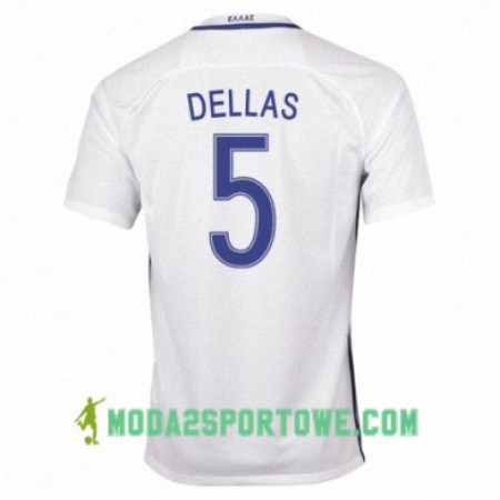 Koszulka Grecja TRAIANOS DELLAS Domowe Stroje Piłkarskie 2016/17 Krótki Rękaw