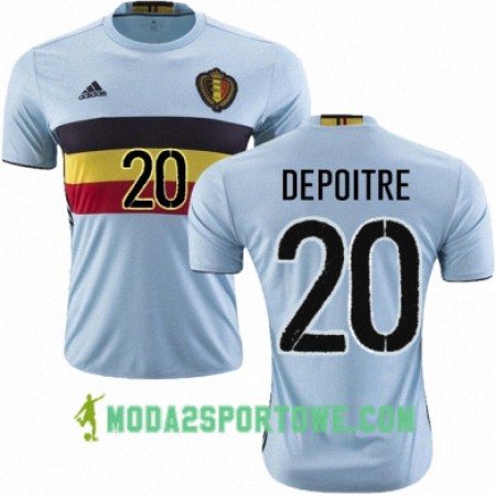 Koszulka Belgia LAURENT DEPOITRE Wyjazdowe Stroje Piłkarskie Euro 2016