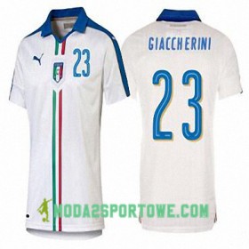 Koszulka Włochy EMANUELE GIACCHERINI Wyjazdowe Stroje Piłkarskie Euro 2016